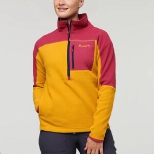 Cotopaxi Abrazo Half-Zip Fleece Jacket Yellow Fushia Size XS